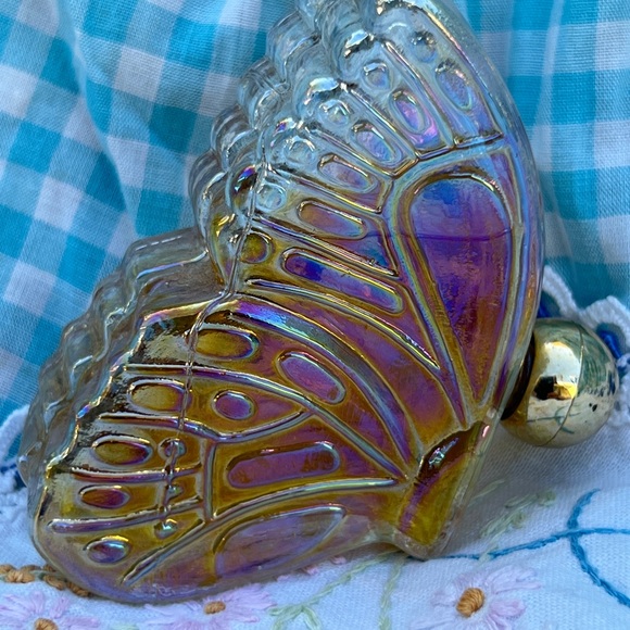 Avon Butterfly Glass Perfume Bottle - Picture 4 of 5